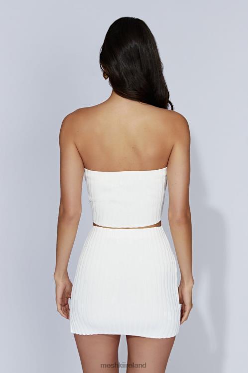 Meshki Jordi Strapless Knit Top Clothing Off White 6DX221039