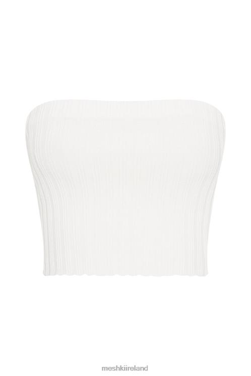 Meshki Jordi Strapless Knit Top Clothing Off White 6DX221039