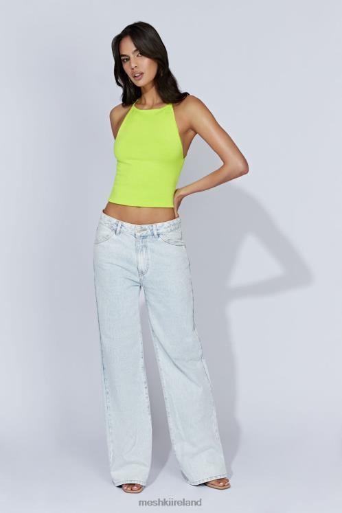 Meshki Kelly Long Line Top Clothing Fresh Green 6DX221063