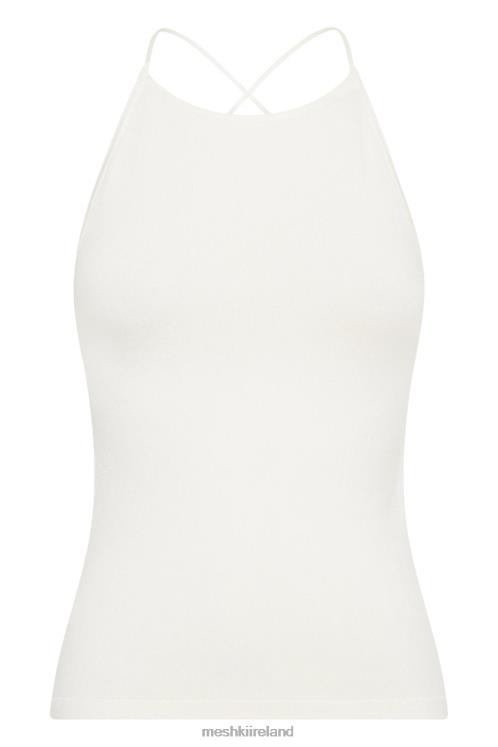 Meshki Kelly Long Line Top Clothing Off White 6DX221061