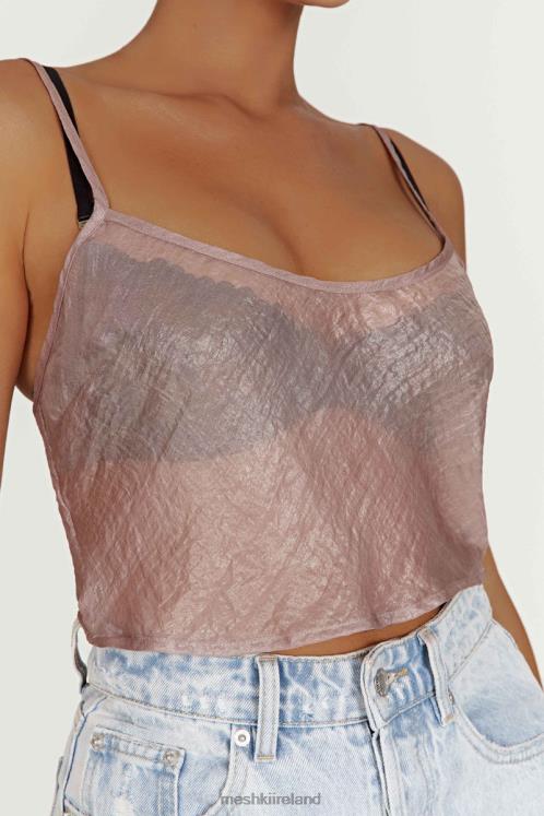 Meshki Kiana Iridescent Camisole Clothing Taupe 6DX221027