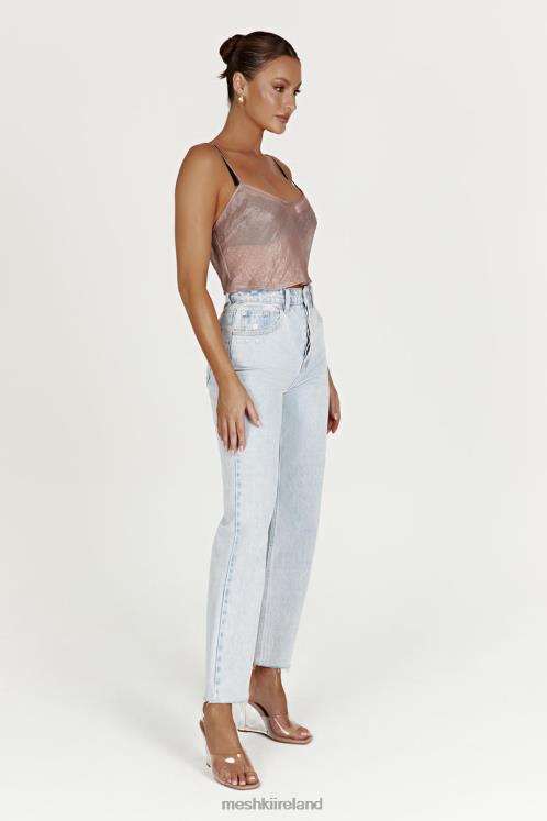 Meshki Kiana Iridescent Camisole Clothing Taupe 6DX221027