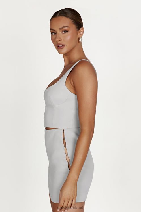 Meshki Lainey Hook And Eye Top Clothing Grey 6DX221210