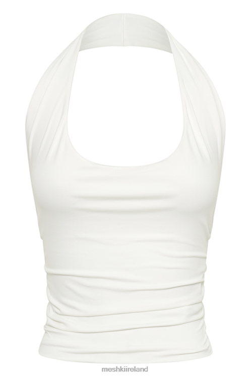 Meshki Marie Recycled Nylon Halter Top Clothing White 6DX22853