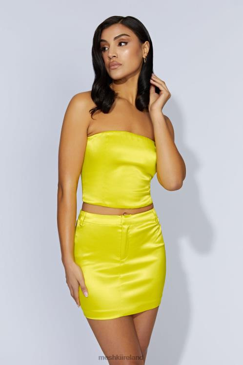 Meshki Monique Satin Tube Top Clothing Fresh Green 6DX221090