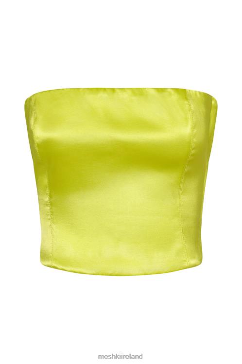Meshki Monique Satin Tube Top Clothing Fresh Green 6DX221090