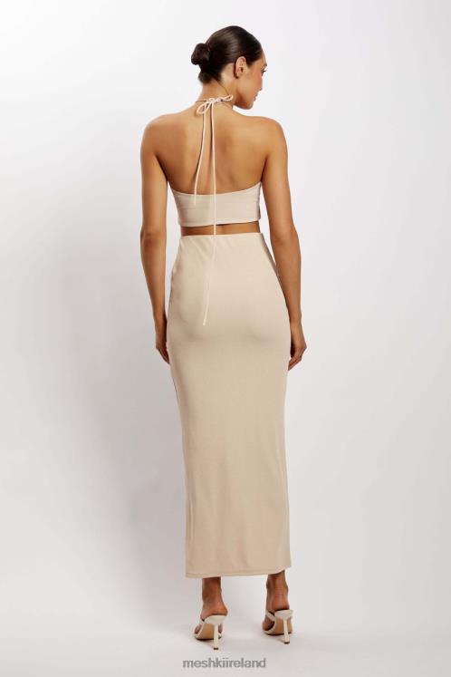 Meshki Renee Wrap Over Ruched Top Clothing Stone 6DX221152