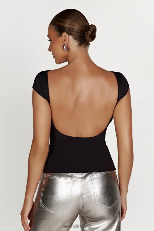 Meshki Reyna Recycled Nylon Longline Top Clothing Black 6DX22828