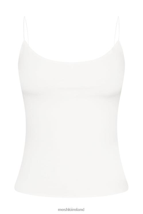 Meshki Sabine Long Line Backless Top Clothing Bone 6DX221087