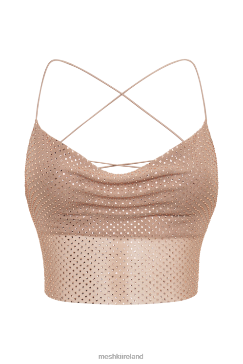 Meshki Tamra Strappy Diamante Top Clothing Nude 6DX22952