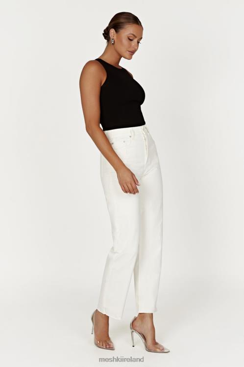 Meshki Zanna Ribbed Tank Top Clothing Black 6DX22908