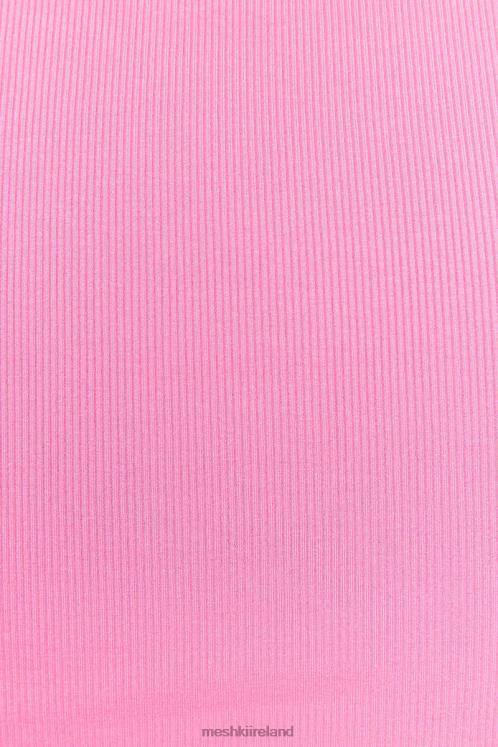 Meshki Zanna Ribbed Tank Top Clothing Bubblegum Pink 6DX221123