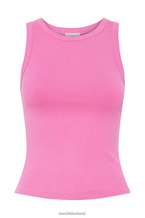 Meshki Zanna Ribbed Tank Top Clothing Bubblegum Pink 6DX221123