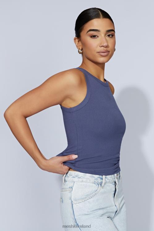 Meshki Zanna Ribbed Tank Top Clothing Midnight Navy 6DX22986