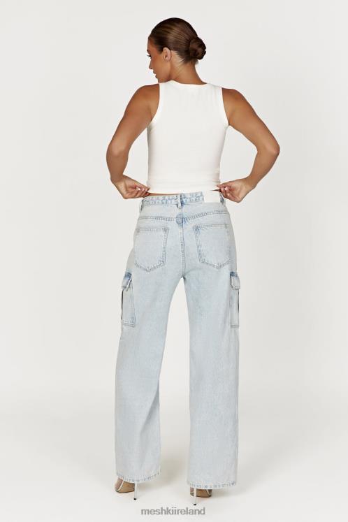 Meshki Zanna Ribbed Tank Top Clothing White 6DX22863