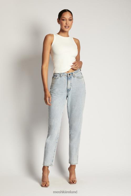 Meshki Zanna Ribbed Tank Top Clothing White 6DX22863