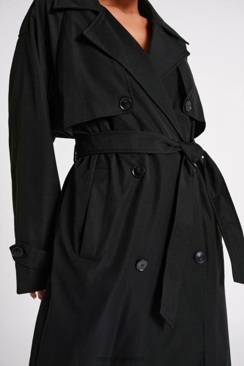 Meshki Andreas Oversized Trench Coat Clothing Black 6DX221615