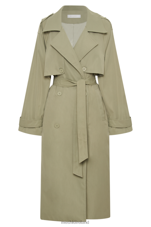 Meshki Andreas Oversized Trench Coat Clothing Olive 6DX221640