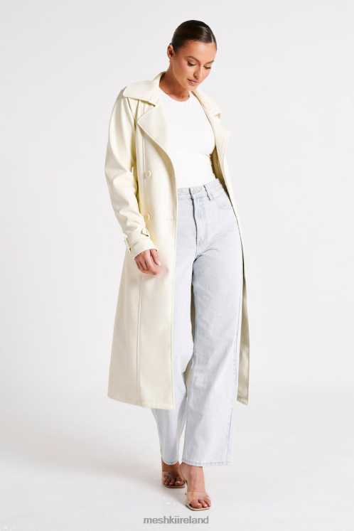 Meshki Isla Pu Trench Clothing Vanilla 6DX221631