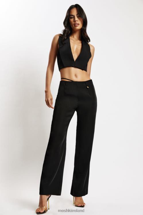 Meshki Semara Cropped Waistcoat Clothing Black 6DX221155