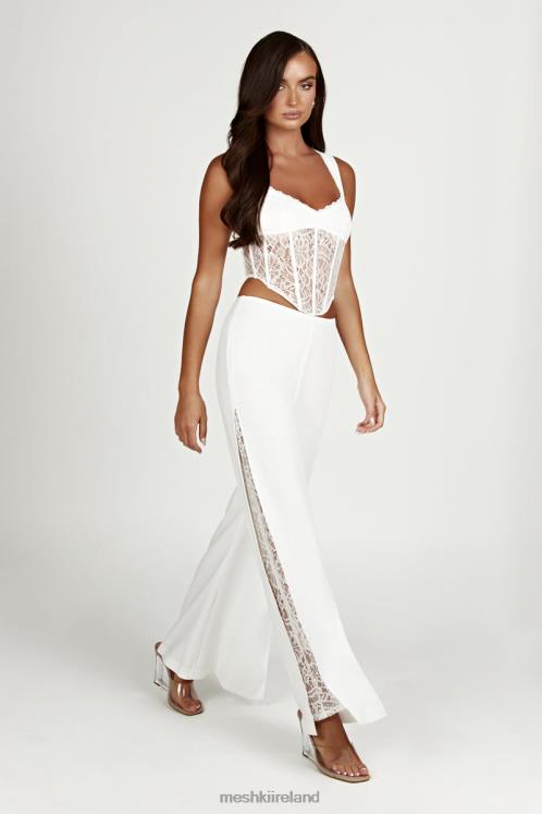 Meshki Aisha Lace Corset Top Clothing White 6DX22886