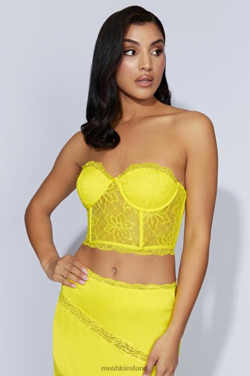 Meshki Alessandra Lace Corset Clothing Fresh Green 6DX221071