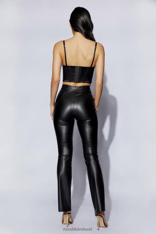 Meshki Alexina Chain Strap Corseted Bustier Clothing Black 6DX221107