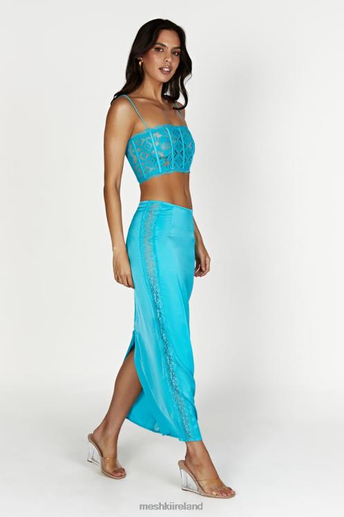 Meshki Bellamy Scallop Lace Bodice Clothing Aquamarine 6DX221043