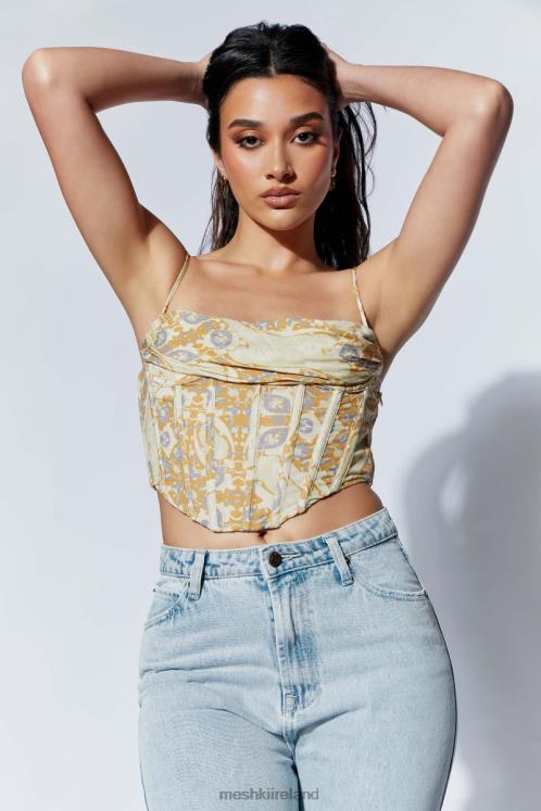 Meshki Cyra Corset Top Clothing Persian Print 6DX22972