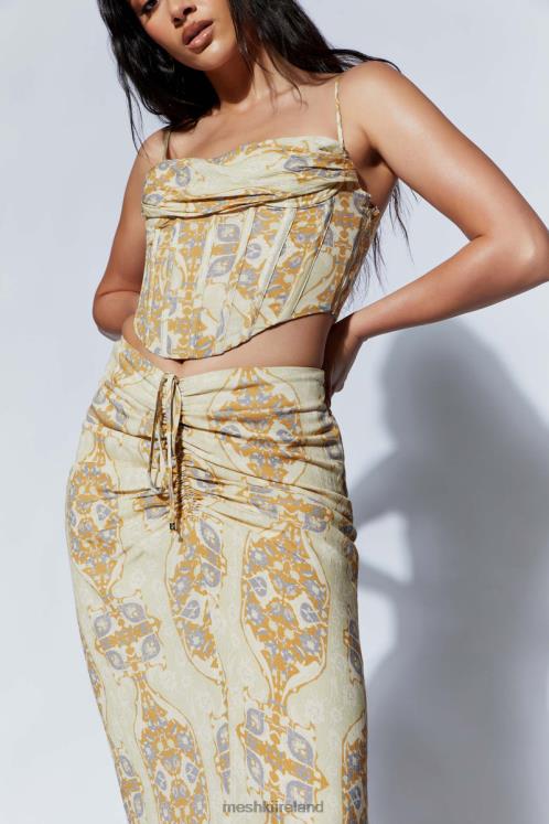 Meshki Cyra Corset Top Clothing Persian Print 6DX22972