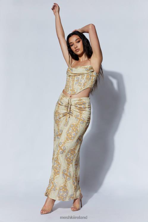 Meshki Cyra Corset Top Clothing Persian Print 6DX22972