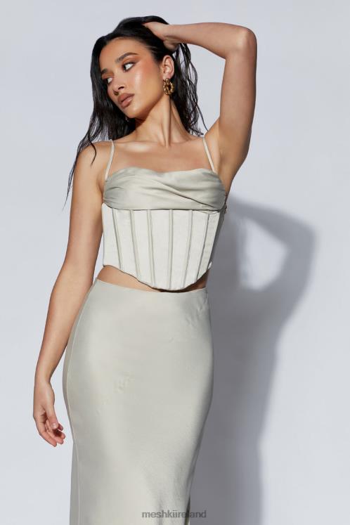 Meshki Cyra Corset Top Clothing Wheat 6DX221054