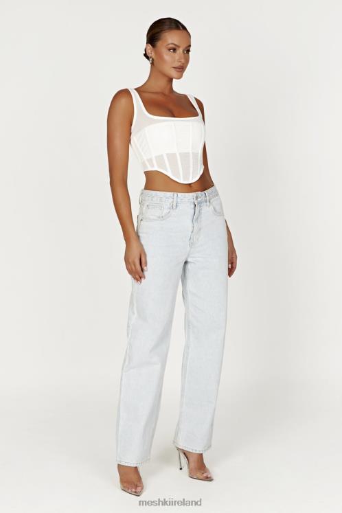 Meshki Delaney Corset Bustier Clothing White 6DX22907