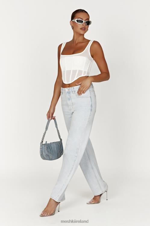 Meshki Delaney Corset Bustier Clothing White 6DX22907