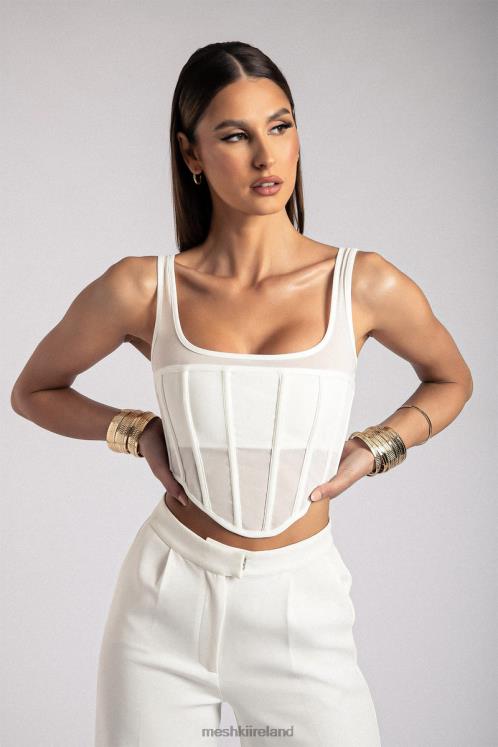 Meshki Delaney Corset Bustier Clothing White 6DX22907