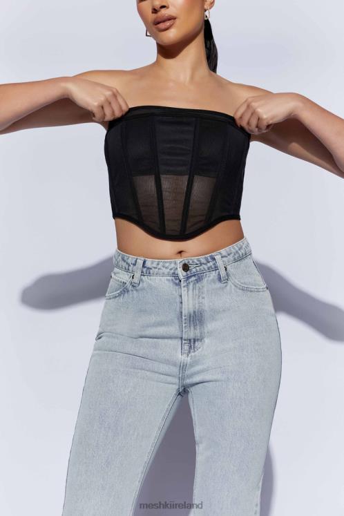 Meshki Helen Strapless Corset Bustier Clothing Black 6DX221035