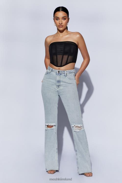 Meshki Helen Strapless Corset Bustier Clothing Black 6DX221035