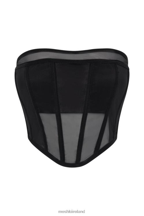 Meshki Helen Strapless Corset Bustier Clothing Black 6DX221035