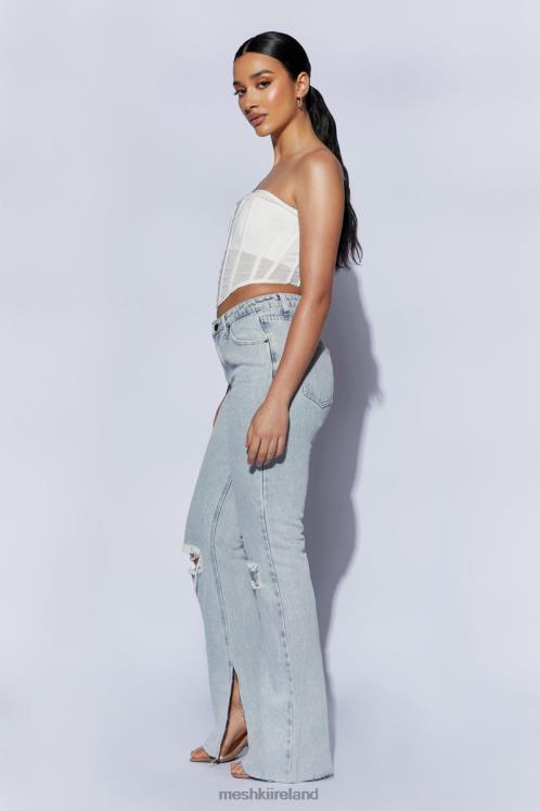 Meshki Helen Strapless Corset Bustier Clothing White 6DX221031