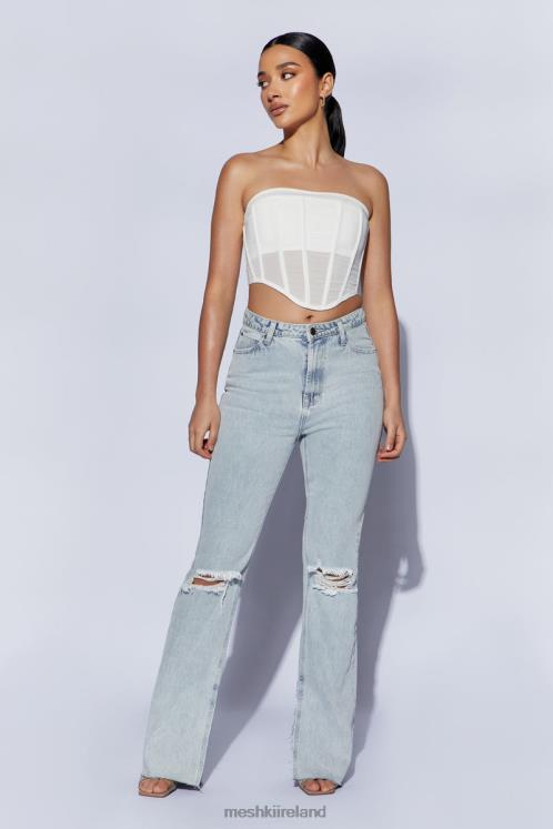 Meshki Helen Strapless Corset Bustier Clothing White 6DX221031