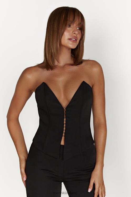 Meshki Janayia Pointed Corset Top Clothing Black 6DX22854