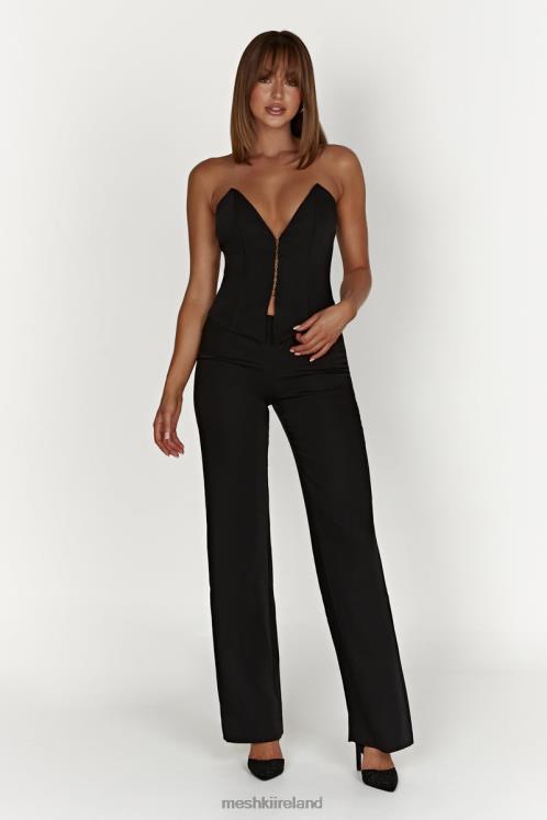 Meshki Janayia Pointed Corset Top Clothing Black 6DX22854