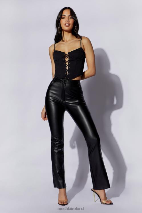 Meshki Janice Longline Corset Top Clothing Black 6DX221051