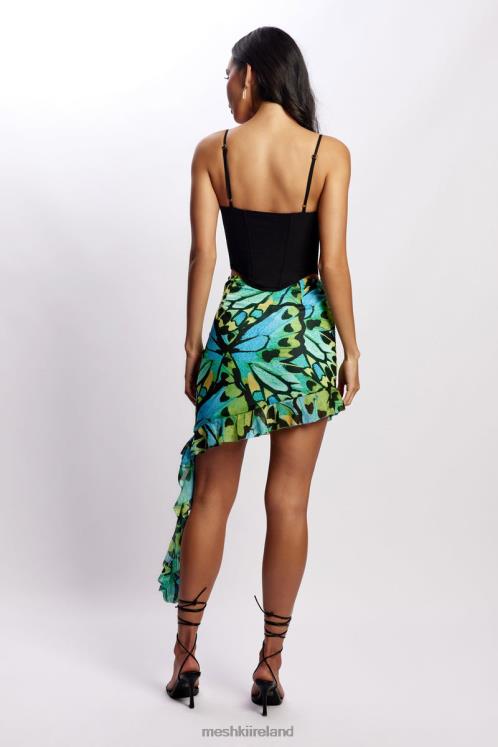 Meshki Janice Longline Corset Top Clothing Black 6DX221051