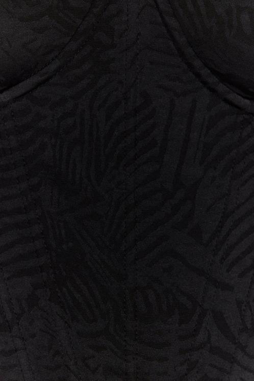 Meshki Maggie Underwire Corset Top Clothing Black 6DX221096