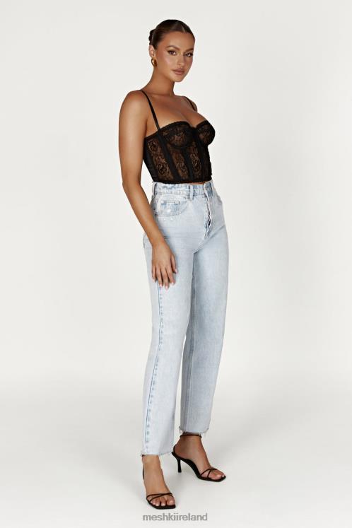 Meshki Sansa Lace Bustier Clothing Black 6DX22827