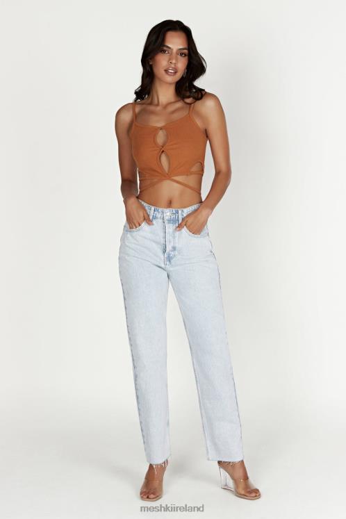 Meshki Ayesha Cut Out Singlet Clothing Biscuit 6DX221201