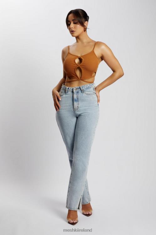 Meshki Ayesha Cut Out Singlet Clothing Biscuit 6DX221201