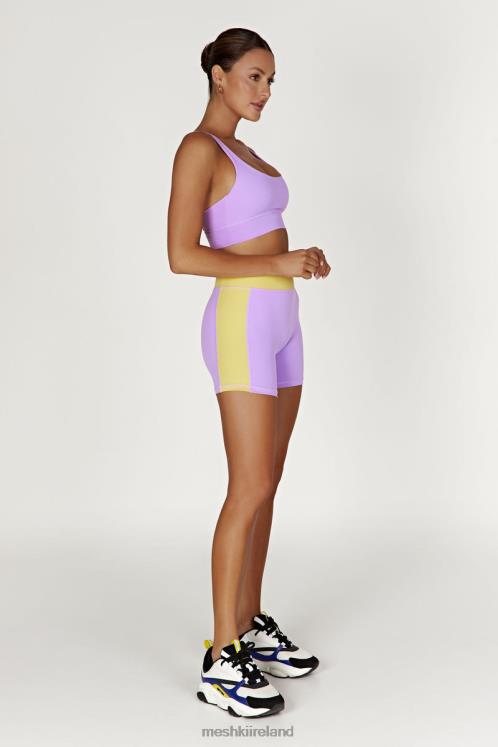 Meshki Elise V Back Cami Crop Top Clothing Lilac 6DX221115