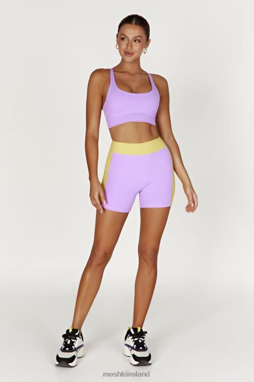 Meshki Elise V Back Cami Crop Top Clothing Lilac 6DX221115